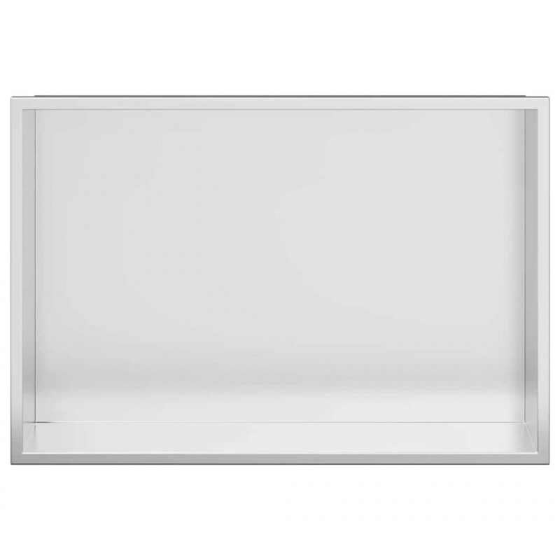 Nisza prysznicowa Srebrny 45 x 30 x 9,5 cm Stal nierdzewna