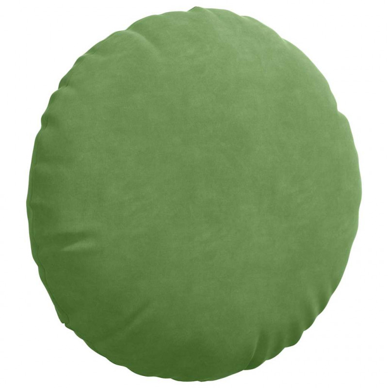 Poduszki na siedziska 2 pcs Jasnozielony Ø 40 x 13 cm Aksamit