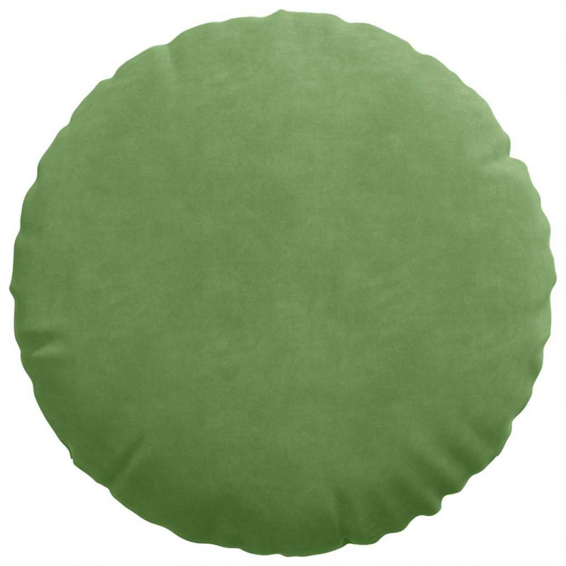 Poduszki na siedziska 2 pcs Jasnozielony Ø 40 x 13 cm Aksamit