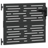 Brama ogrodowa Czarny 85 x 100 cm Stal Malowana Proszkowo