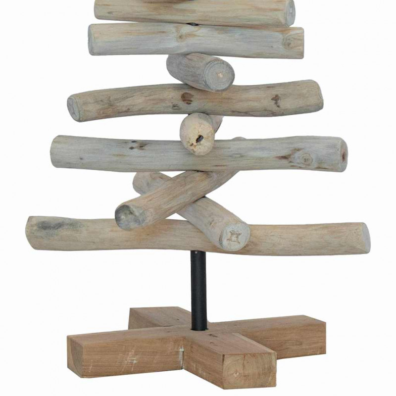 Choinka z podstawą Brązowy 60 cm Lite drewno tekowe