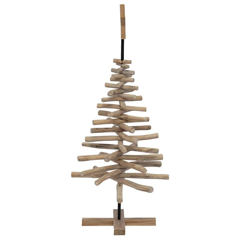 Choinka z podstawą Brązowy 120 cm Lite drewno tekowe