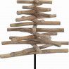 Choinka z podstawą Brązowy 120 cm Lite drewno tekowe