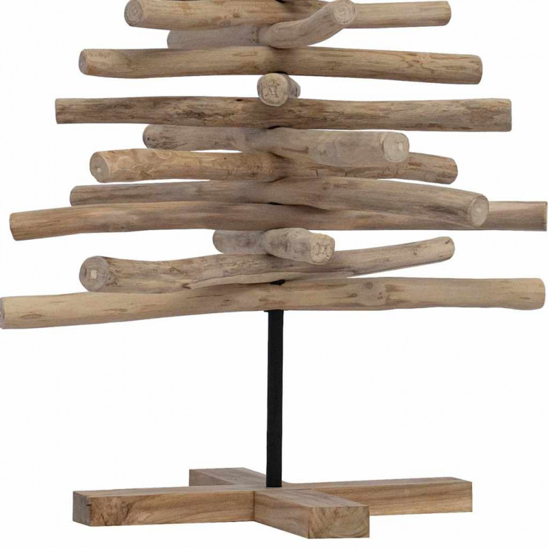 Choinka z podstawą Brązowy 120 cm Lite drewno tekowe