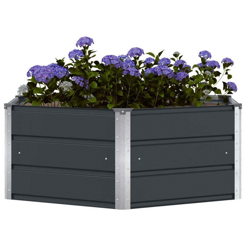 Donica Antracyt 129 x 129 x 45 cm Stal