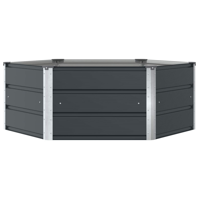 Donica Antracyt 129 x 129 x 45 cm Stal