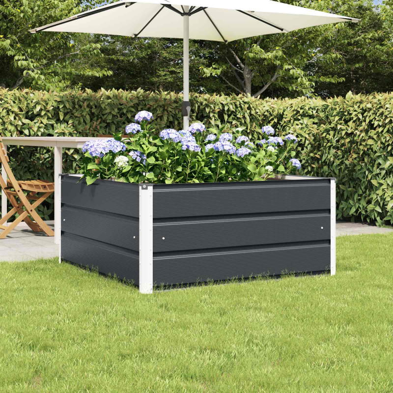 Donica Antracyt 100 x 100 x 45 cm Stal