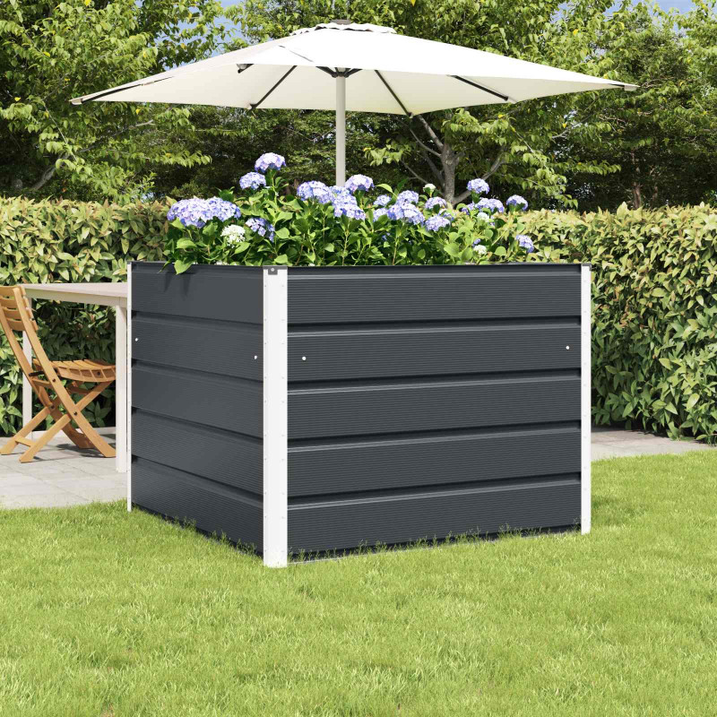 Donica Antracyt 100 x 100 x 75 cm Stal
