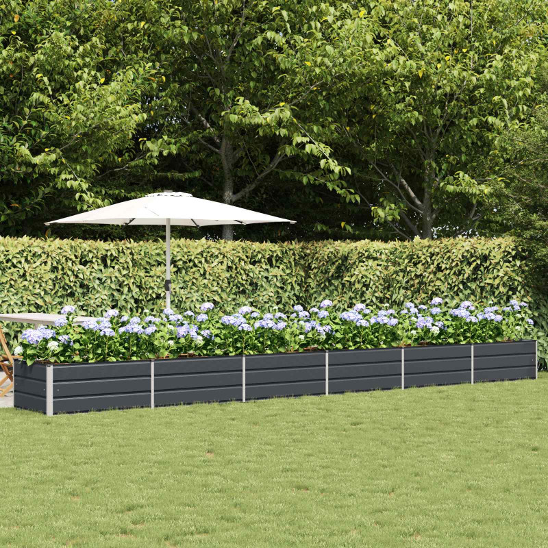 Donica Antracyt 600 x 80 x 45 cm Stal