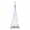 Choinka świąteczna LED z podstawą Niebieski 302,5 cm Metal