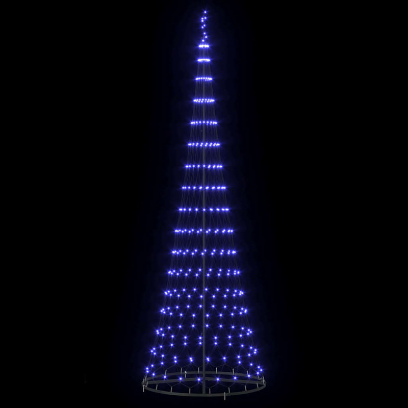 Choinka świąteczna LED z podstawą Niebieski 302,5 cm Metal