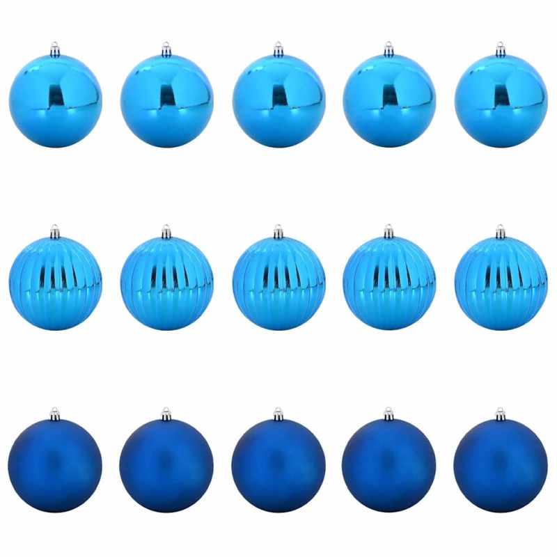 Zestaw Bombek Świątecznych XL 15 pcs Niebieski