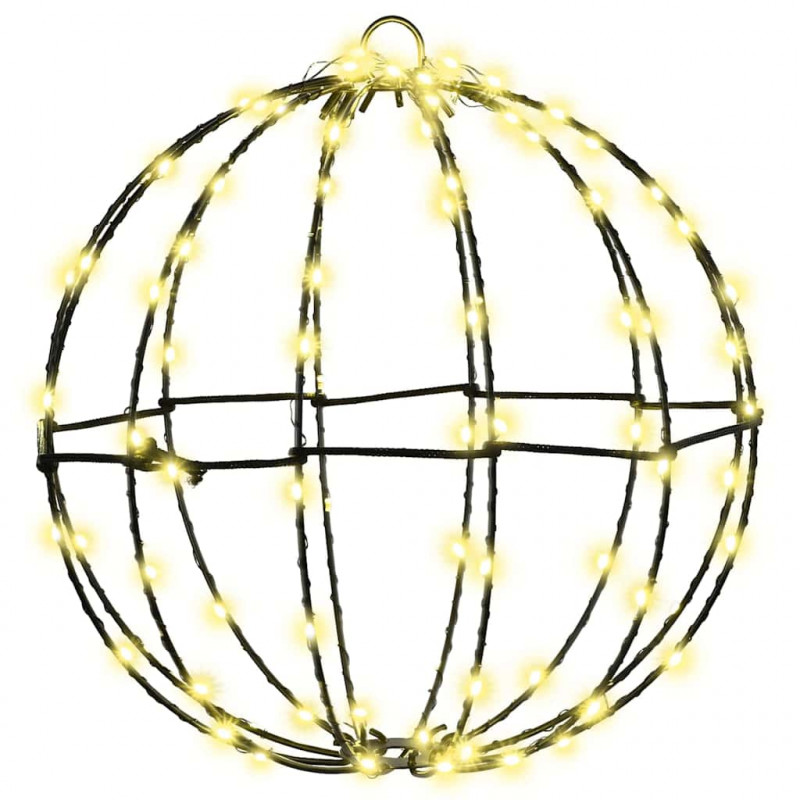 Piłka z 192 diodami LED 2 pcs Ciepła biel 30 x 30 x 32 cm Metal
