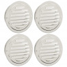 Pokrywy wentylacyjne 4 pcs Srebrny 125 mm Stal nierdzewna