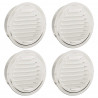 Pokrywy wentylacyjne 4 pcs Srebrny 150 mm Stal nierdzewna