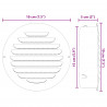 Pokrywy wentylacyjne 4 pcs Srebrny 150 mm Stal nierdzewna