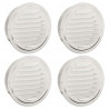 Pokrywy wentylacyjne 4 pcs Srebrny 200 mm Stal nierdzewna