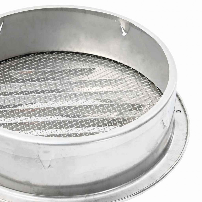 Pokrywy wentylacyjne 4 pcs Srebrny 200 mm Stal nierdzewna