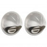 Pokrywy wentylacyjne 2 pcs Srebrny 80 mm Stal nierdzewna