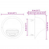 Pokrywy wentylacyjne 8 pcs Srebrny 80 mm Stal nierdzewna