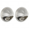 Pokrywy wentylacyjne 2 pcs Srebrny 100 mm Stal nierdzewna