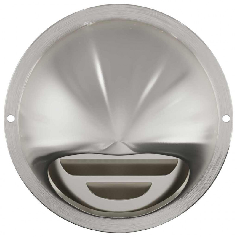 Pokrywy wentylacyjne 2 pcs Srebrny 100 mm Stal nierdzewna
