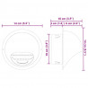Pokrywy wentylacyjne 2 pcs Srebrny 100 mm Stal nierdzewna