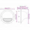 Pokrywy wentylacyjne 2 pcs Srebrny 150 mm Stal nierdzewna