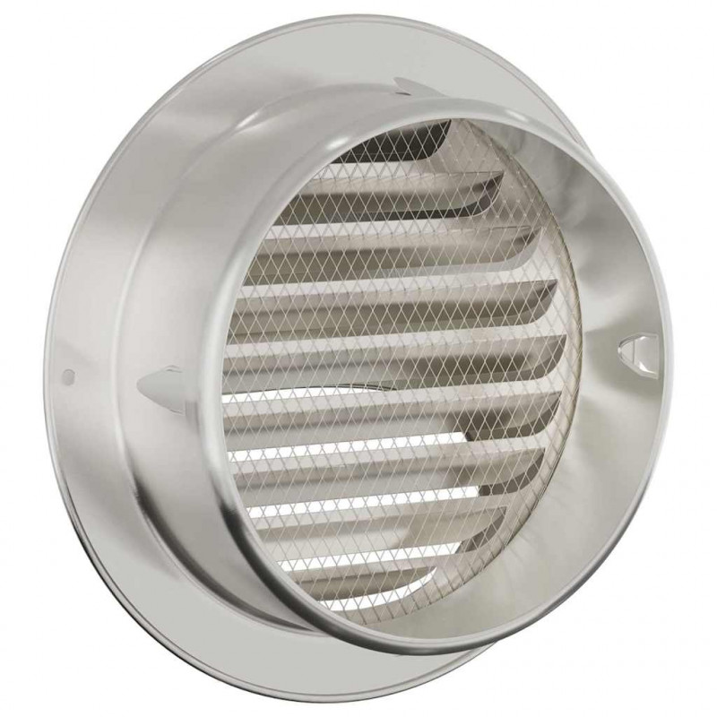 Pokrywy wentylacyjne 8 pcs Srebrny 150 mm Stal nierdzewna