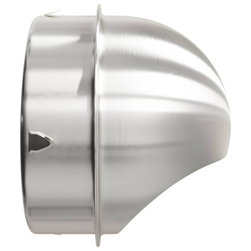 Pokrywy wentylacyjne 2 pcs Srebrny 200 mm Stal nierdzewna