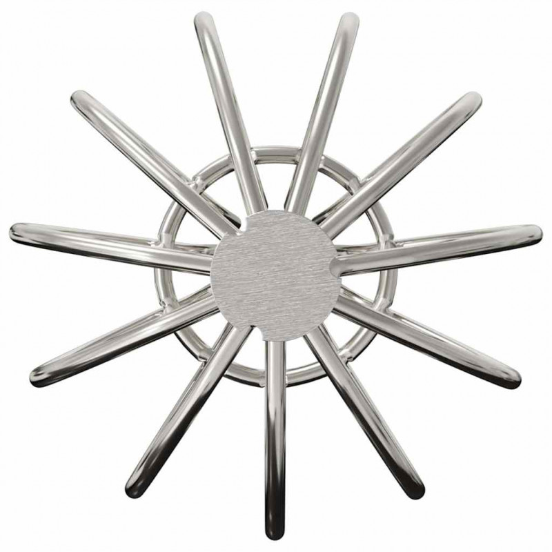 Osłona na liście rynny 8 pcs Srebrny 50 mm Stal nierdzewna