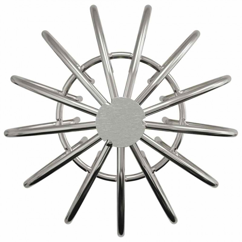 Osłona na liście rynny 8 pcs Srebrny 75 mm Stal nierdzewna