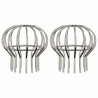 Osłona na liście rynny 2 pcs Srebrny 110 mm Stal nierdzewna