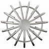 Osłona na liście rynny 2 pcs Srebrny 110 mm Stal nierdzewna
