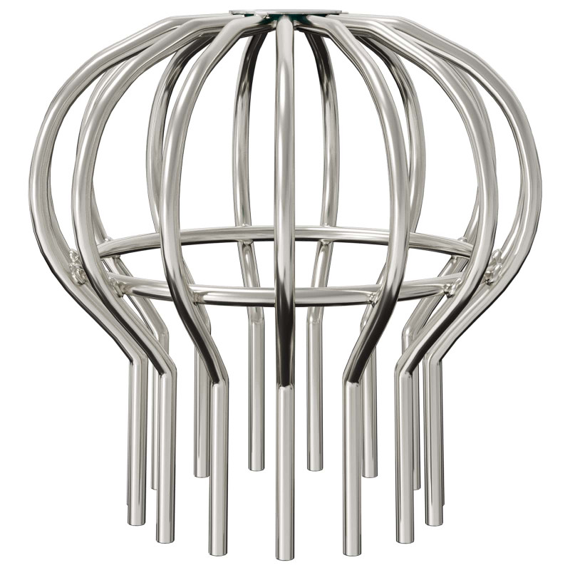 Osłona na liście rynny 8 pcs Srebrny 110 mm Stal nierdzewna