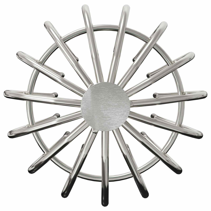 Osłona na liście rynny 8 pcs Srebrny 110 mm Stal nierdzewna