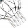 Osłona na liście rynny 8 pcs Srebrny 110 mm Stal nierdzewna