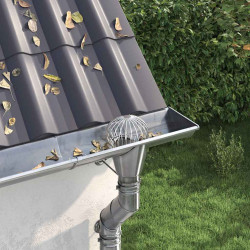 Osłona na liście rynny 2 pcs Srebrny 160 mm Stal nierdzewna