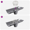Osłona na liście rynny 2 pcs Srebrny 160 mm Stal nierdzewna