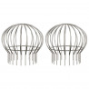 Osłona na liście rynny 2 pcs Srebrny 200 mm Stal nierdzewna