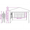 Namiot imprezowy rozkładany Zielony 288 x 288 x 245 cm