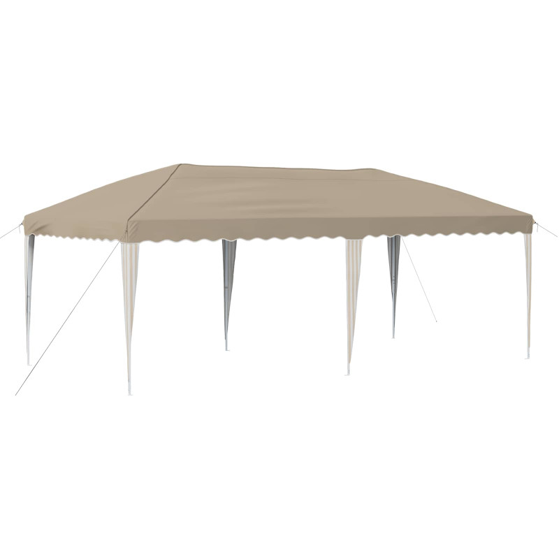 Namiot imprezowy rozkładany 575 x 290 x 245 cm kremowy