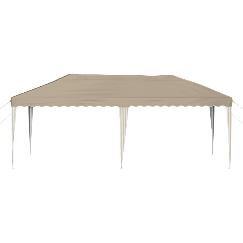 Namiot imprezowy rozkładany 575 x 290 x 245 cm kremowy