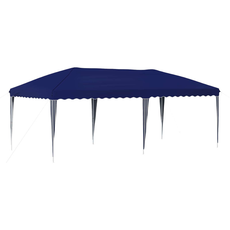 Namiot imprezowy rozkładany 575 x 290 x 245 cm niebieski