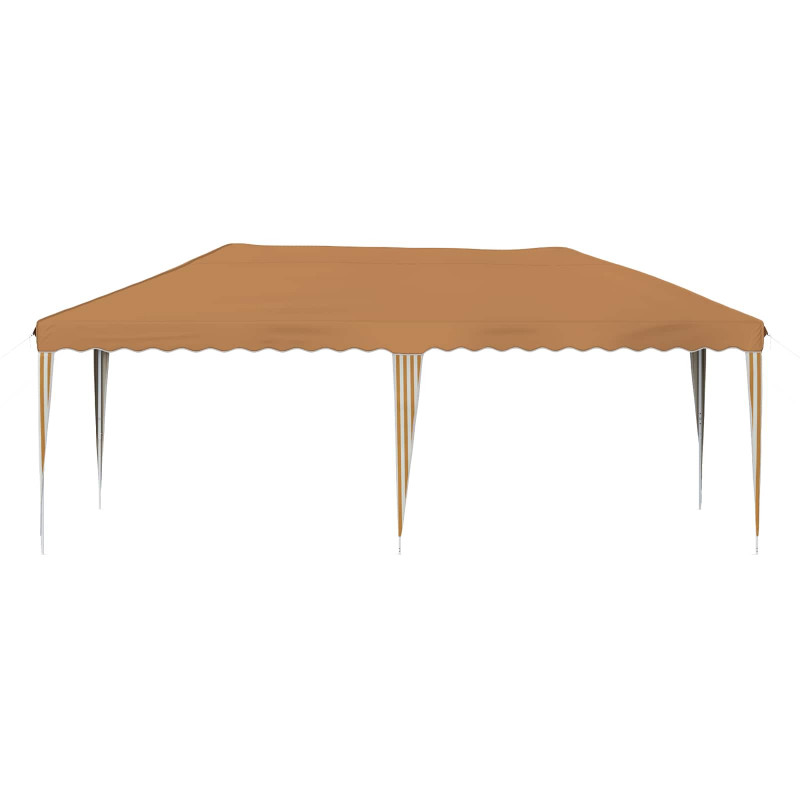 Namiot imprezowy rozkładany 575 x 290 x 245 cm Beżowy