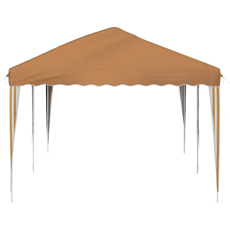 Namiot imprezowy rozkładany 575 x 290 x 245 cm Beżowy