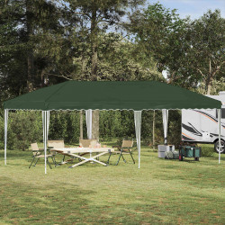 Namiot imprezowy rozkładany 575 x 290 x 245 cm zielony