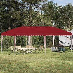 Namiot imprezowy rozkładany 575 x 290 x 245 cm bordowy
