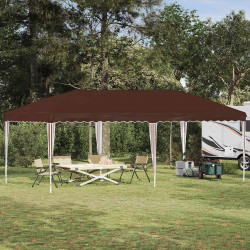 Namiot imprezowy rozkładany 575 x 290 x 245 cm brązowy