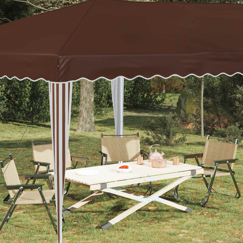 Namiot imprezowy rozkładany 575 x 290 x 245 cm brązowy